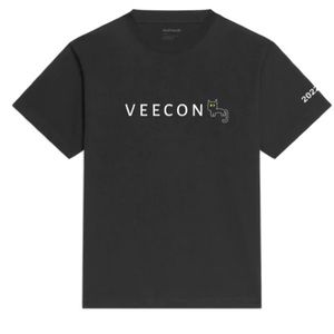 VeeCon 22 Missprint Veefriends VVVVV Lucky Black Cat souvenir shirt NWT